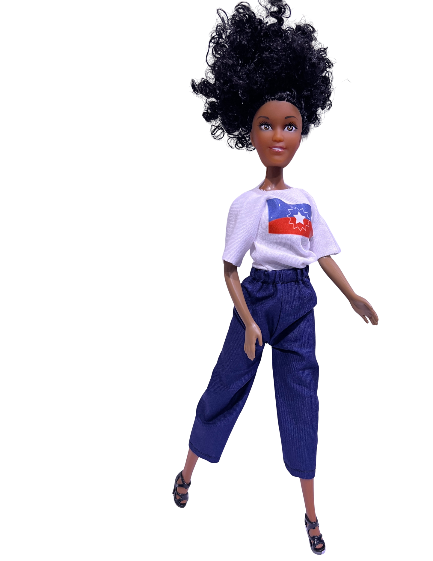 Juneteenth Twin Pack Commemorative Dolls featuring Juneteenth Flag T-Shirt