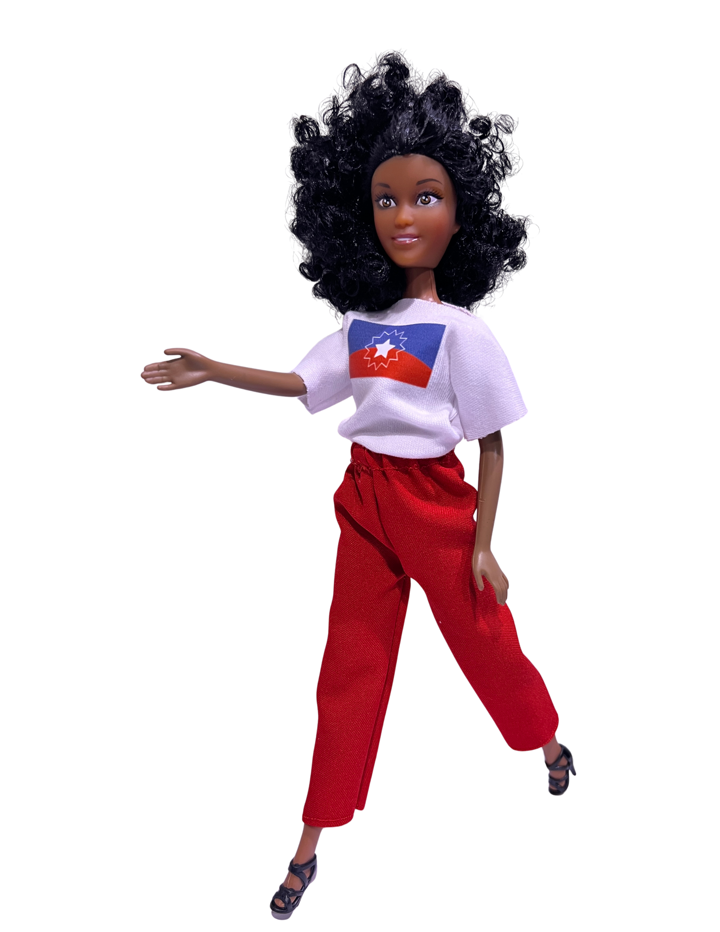 Juneteenth Twin Pack Commemorative Dolls featuring Juneteenth Flag T-Shirt
